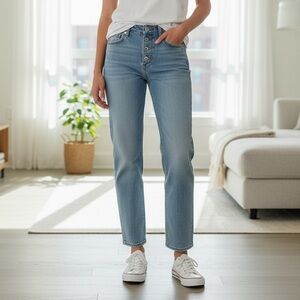 Agolde Light Blue Straight Leg Jeans